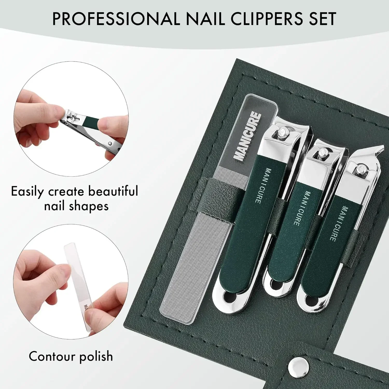 Mens Grooming Travel Kit - 4 Adet Erkek/Kadın Tırnak Makası Profesyonel