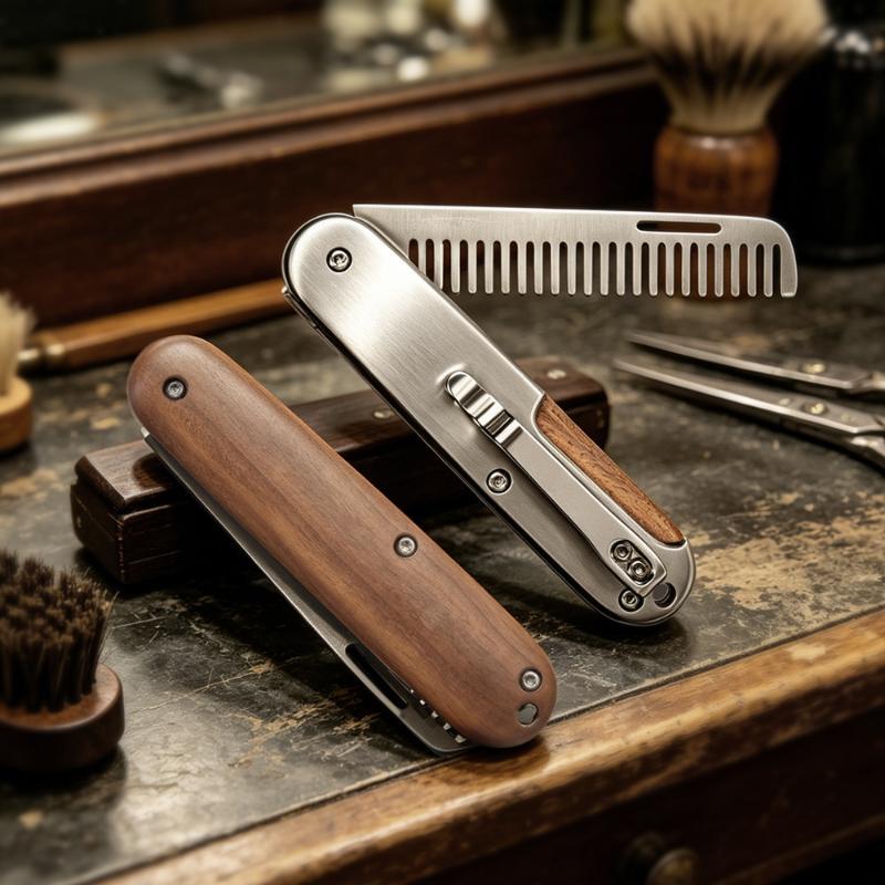 Mens Grooming Travel Kit - 1 adet berber sınıfı seyahat saç