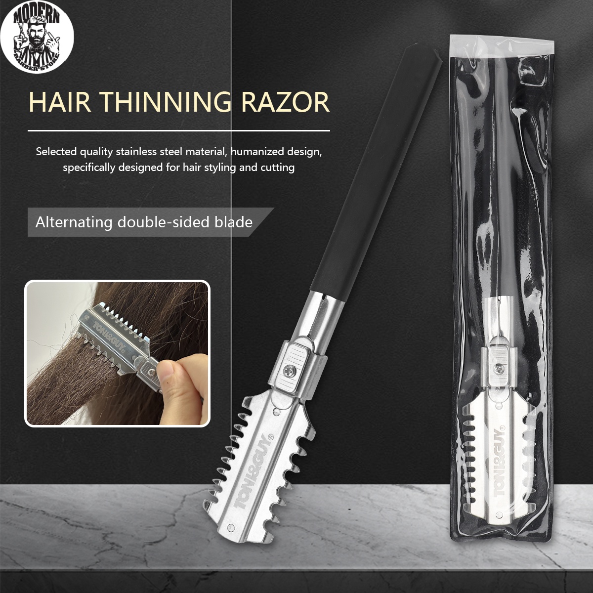 Beard Trimmer - Salon Çift Taraflı Tıraş Saç Kesme