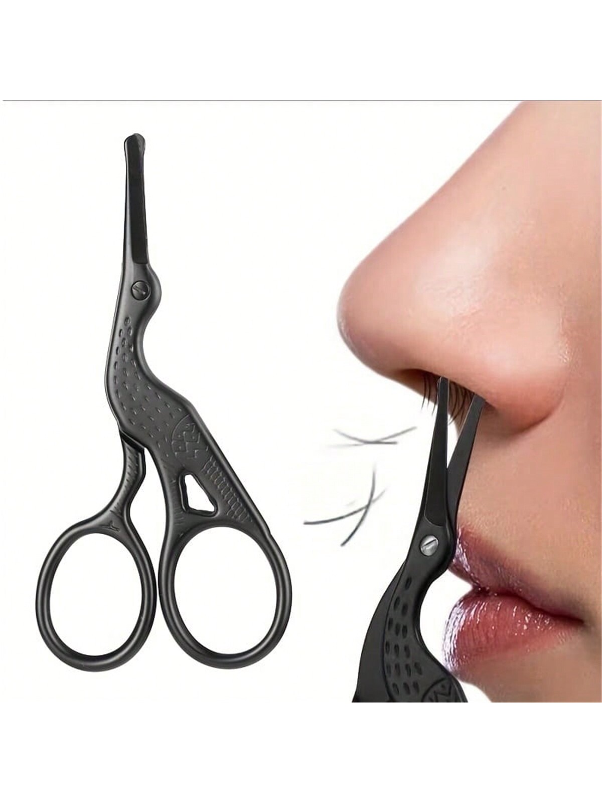 Grooming Scissors - Burun Kılı Makası, Paslanmaz Çelik Yuvarlak