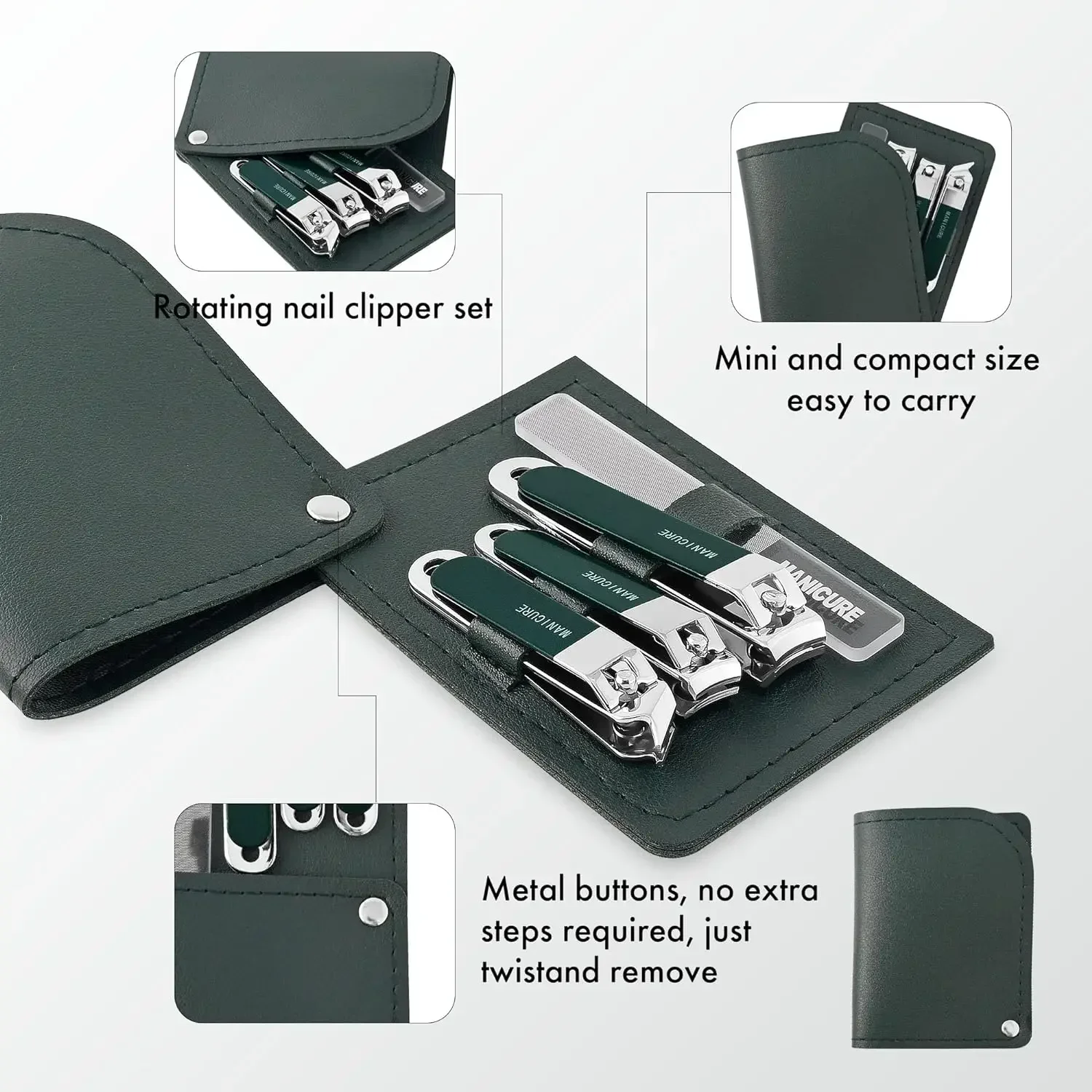 4 Adet Erkek/Kadın Tırnak Maka - Mens Grooming Travel Kit incelemesi ve fiyatı