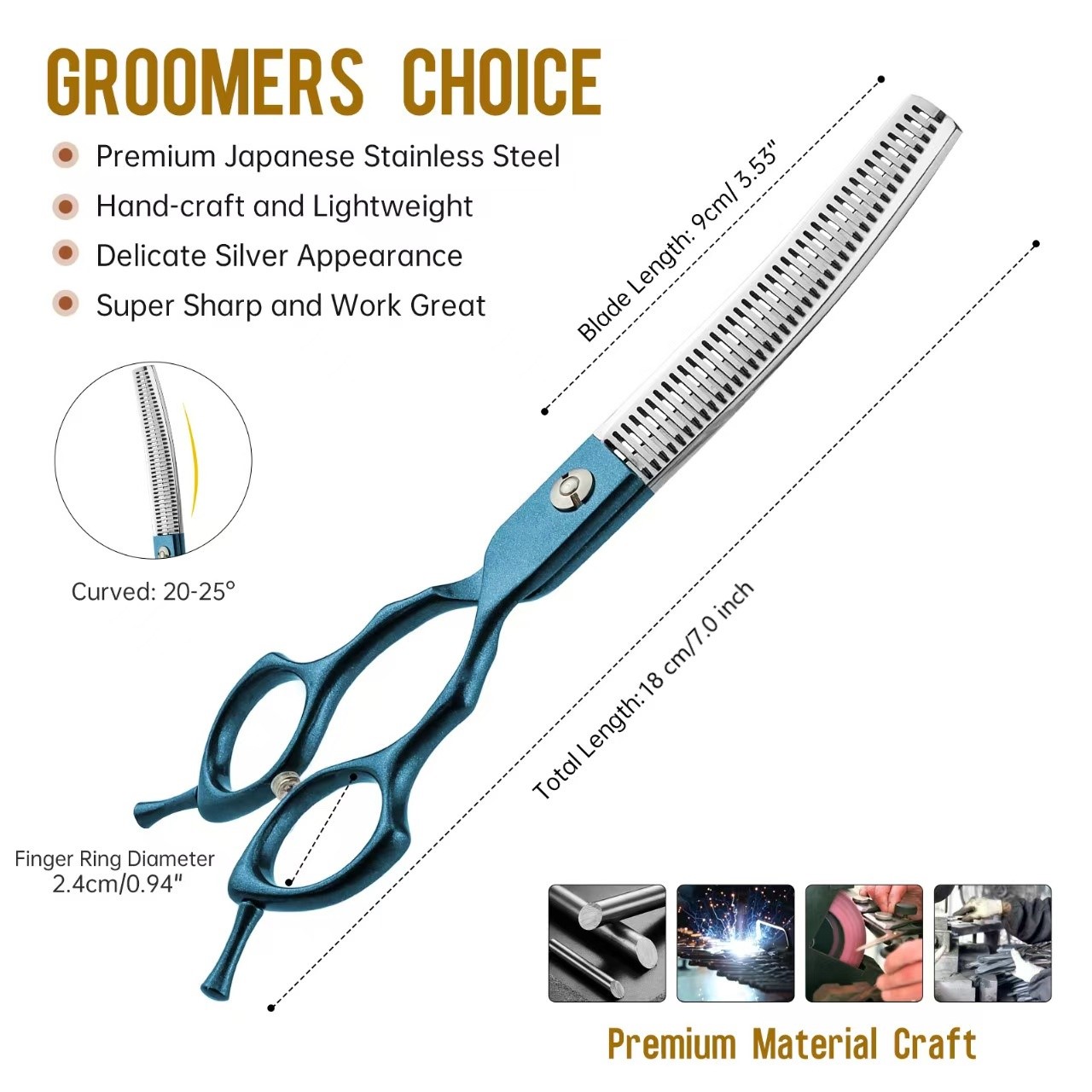 7 inç Kavisli Kesme Makası Pas - Grooming Scissors incelemesi ve fiyatı