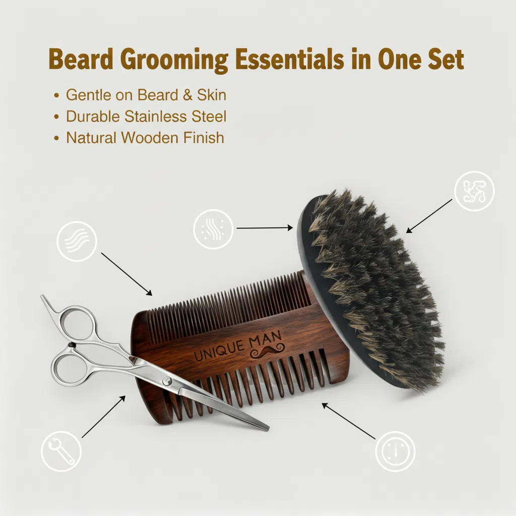 UNIQUE MAN Erkek Sakal Seti, S - Grooming Kit incelemesi ve fiyatı
